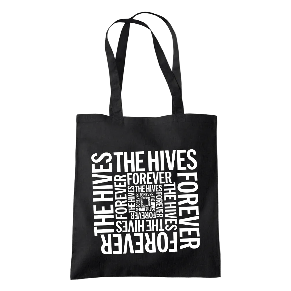 THE HIVES SPIRAL TOTE BAG BLACK