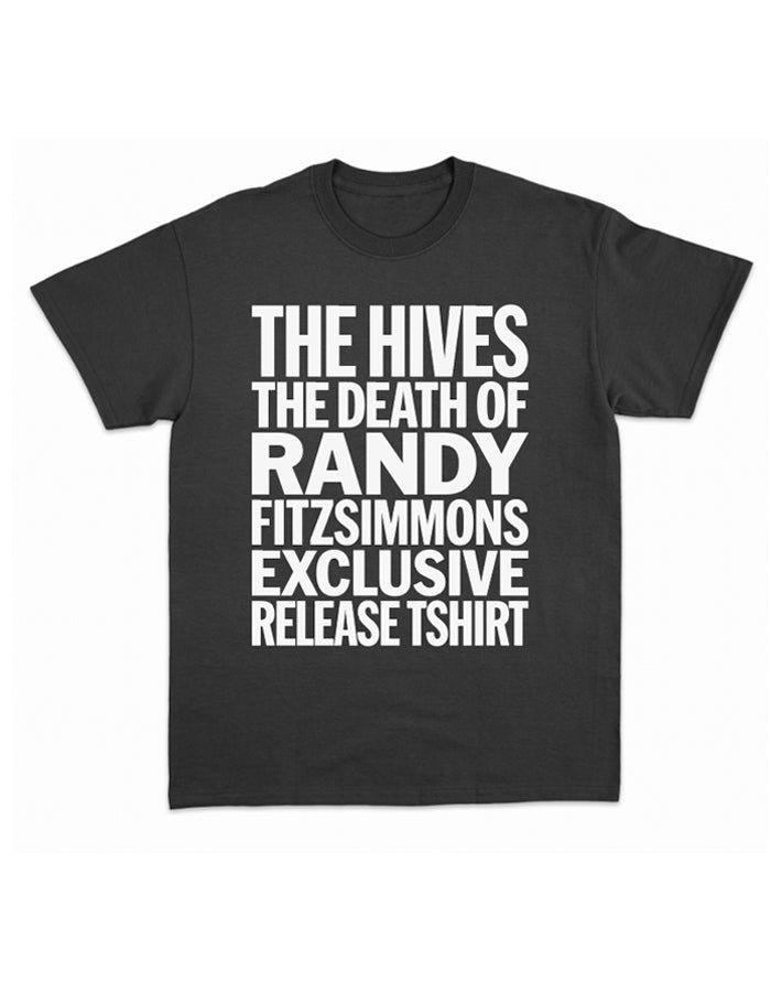 The Hives Randy Fitzsimmons Exclusive Album Release Black T-Shirt