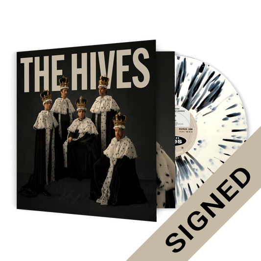 Signed Vinyl - The Hives Forever Forever The Hives - Limited Edition Black & White Splatter Effect Vinyl