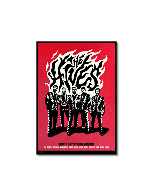 The Hives UK 2024 Tour Screen Printed Poster (Signed)