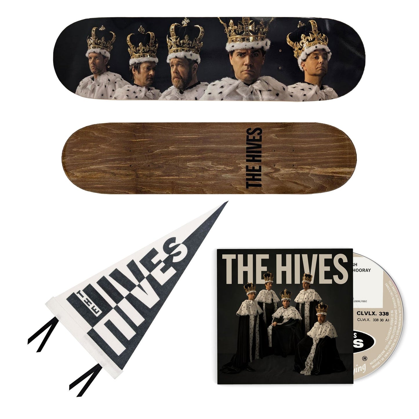 CD Skateboard and Flag Bundle