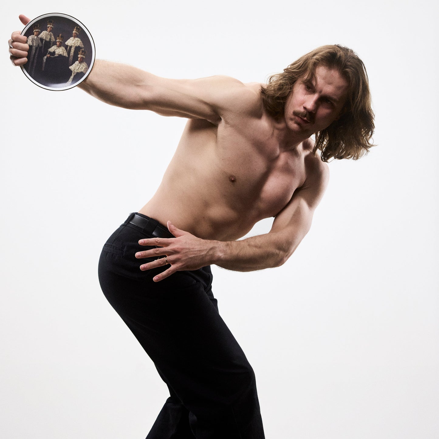 GOLD RIMMED COMMEMORATIVE PLATE - FULL BAND