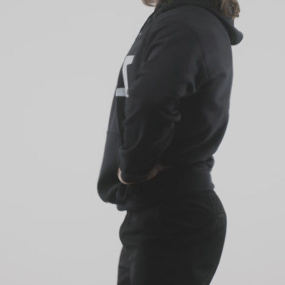 Cut Logo Black Hoodie