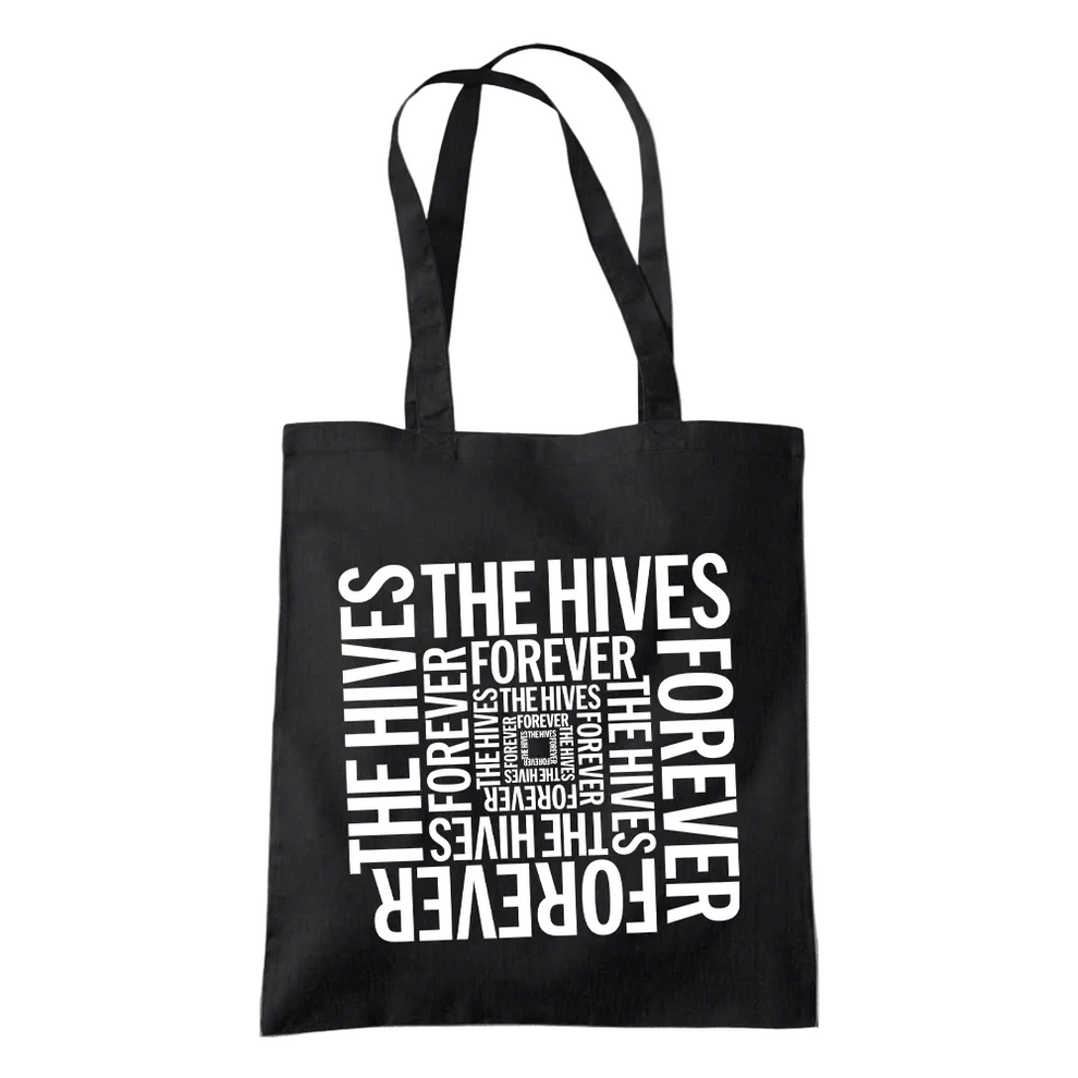 THE HIVES SPIRAL TOTE BAG BLACK The Hives UK Store