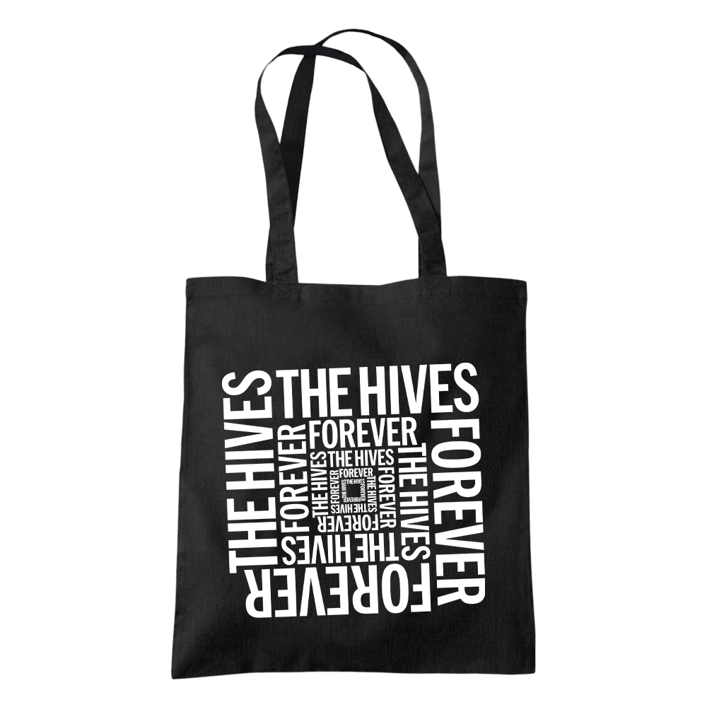 THE HIVES SPIRAL TOTE BAG BLACK