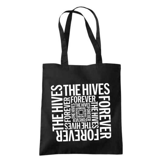 THE HIVES SPIRAL TOTE BAG BLACK