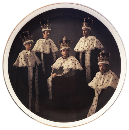 GOLD RIMMED COMMEMORATIVE PLATE - FULL BAND